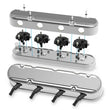 Load image into Gallery viewer, Holley Holley 2-Piece Finned Valve Cover - Gen III/IV LS - Polished 241-181 - Back View