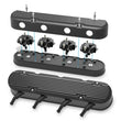 Load image into Gallery viewer, Holley Holley 2-Piece Finned Valve Cover - Gen III/IV LS - Satin Black Machined 241-182 - Back View