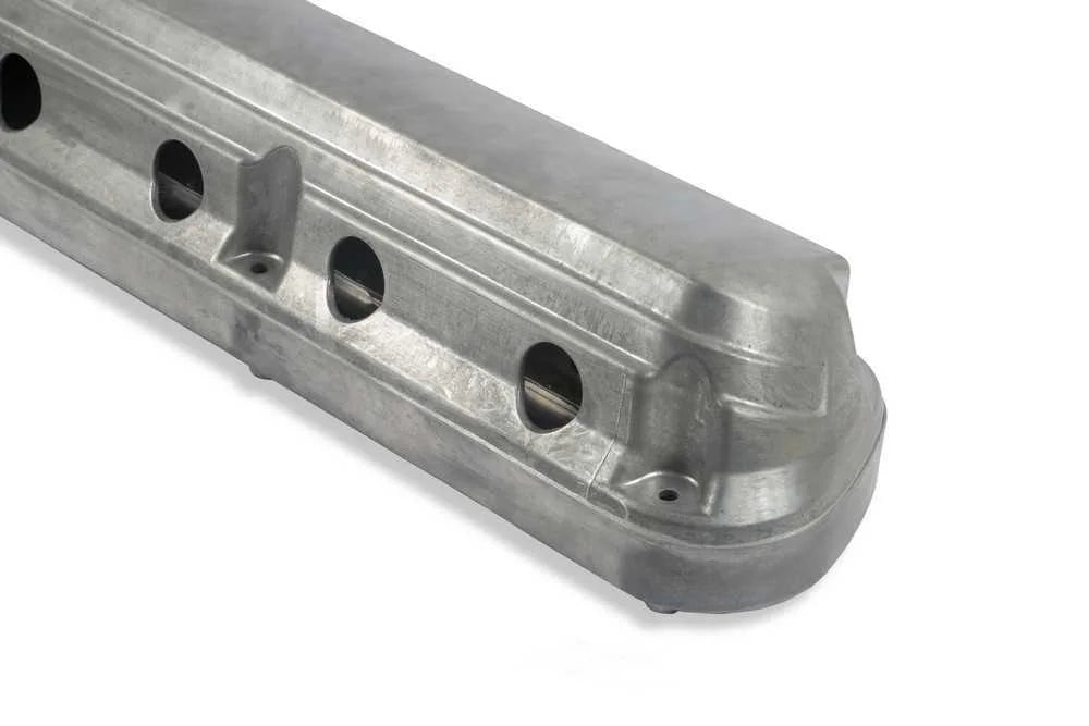 Holley Holley 2-Piece Ford Style Valve Cover - Gen III/IV LS - Natural 241-185 fits Ford - Back View