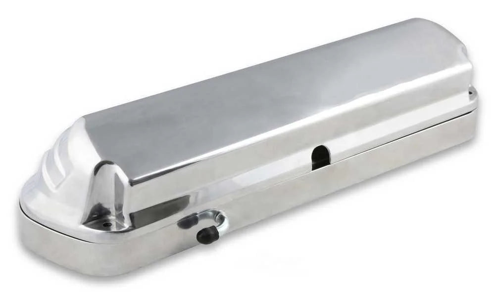 Holley Holley 2-Piece Ford Style Valve Cover - Gen III/IV LS - Polished 241-186 fits Ford - Side View
