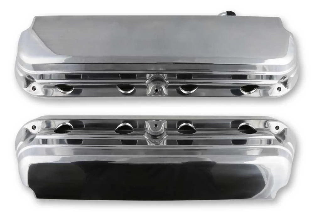 Holley Holley 2-Piece Ford Style Valve Cover - Gen III/IV LS - Polished 241-186 fits Ford - Additional View 8