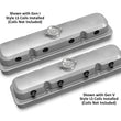 Load image into Gallery viewer, Holley Holley 2-Piece Pontiac Style Valve Cover - Gen III/IV LS - Natural 241-190 - Side View