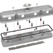 Load image into Gallery viewer, Holley Holley 2-Piece Pontiac Style Valve Cover - Gen III/IV LS - Natural 241-190 - Installation View