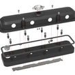 Load image into Gallery viewer, Holley Holley 2-Piece Pontiac Style Valve Cover - Gen III/IV LS - Satin Black 241-192 - Installation View