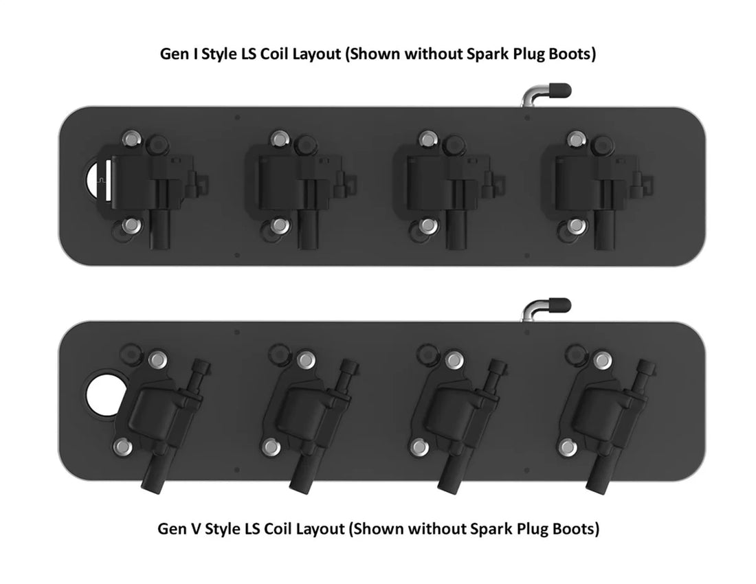Holley Holley 2-Piece Pontiac Style Valve Cover - Gen III/IV LS - Satin Black 241-192 - Additional View 5