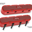 Load image into Gallery viewer, Holley Holley 2-Piece Vintage Series Valve Cover - Gen III/IV LS - Gloss Red Machined 241-174 - Side View