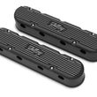 Load image into Gallery viewer, Holley Holley 2-Piece Vintage Series Valve Cover - Gen III/IV LS - Satin Black Machined 241-172 - Main Product View