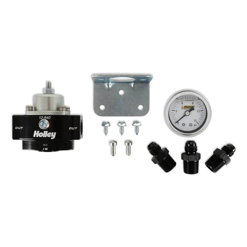 Holley Holley Billet Bypass Fuel Pressure Regulator Kit 12-840KIT - Kit Contents