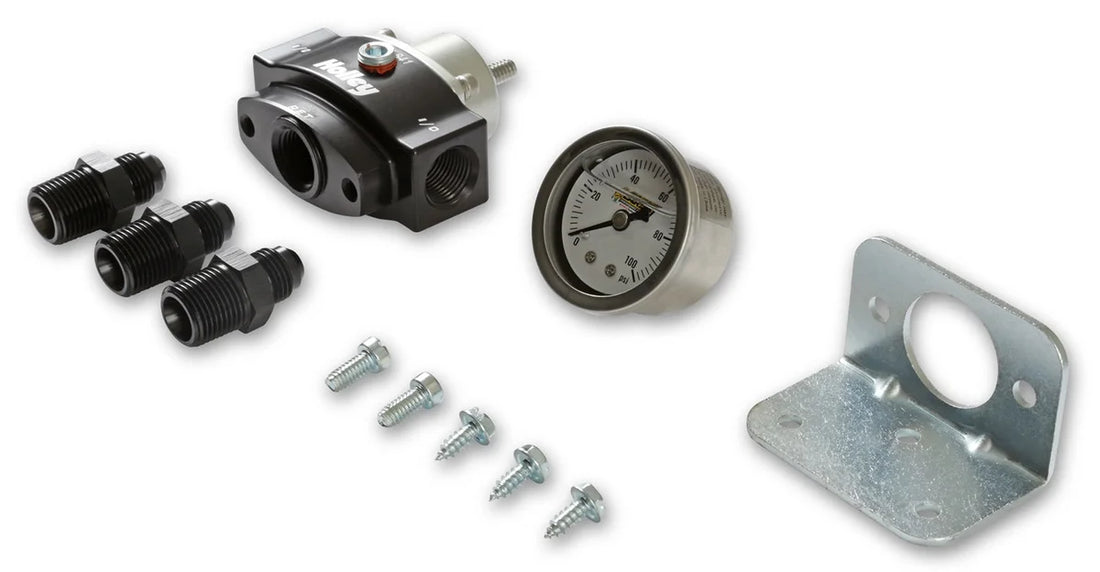 Holley Holley Billet Bypass Fuel Pressure Regulator Kit 12-841KIT - Kit Contents