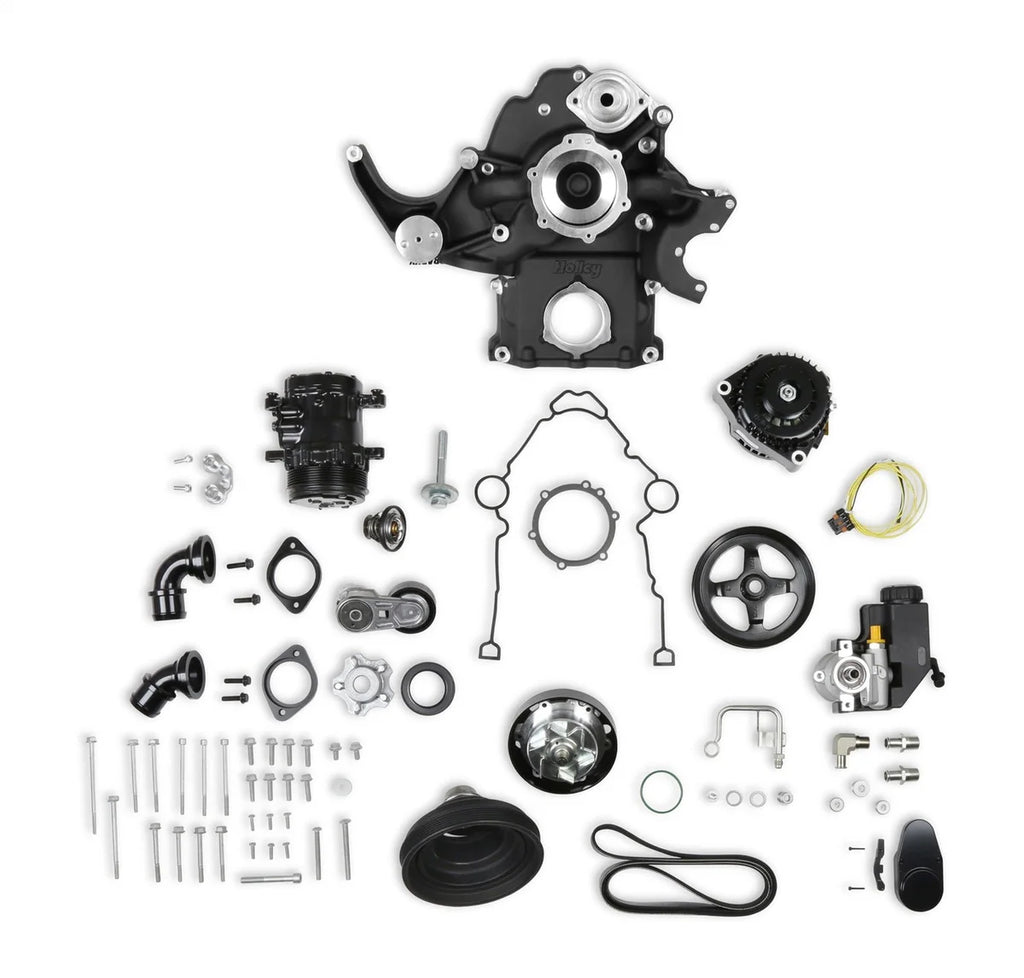 Holley Holley Black Mid-Mount Complete Accessory System 20-291BK - Main Product View