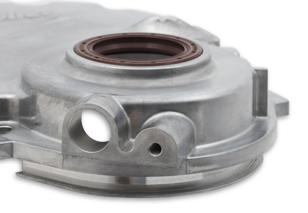 Holley Holley Cast Aluminum Timing Chain Cover - Back View