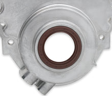 Load image into Gallery viewer, Holley Holley Cast Aluminum Timing Chain Cover - Installation View