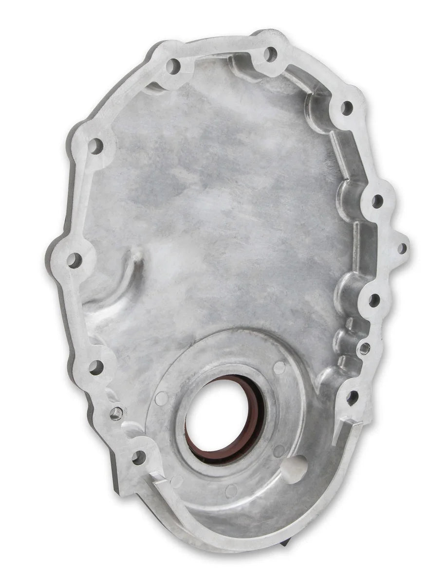 Holley Holley Cast Aluminum Timing Chain Cover 21-153 - Side View