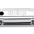 Load image into Gallery viewer, Holley Holley Embossed Valve Cover - SBC - Stamped Steel - Chrome 241-80