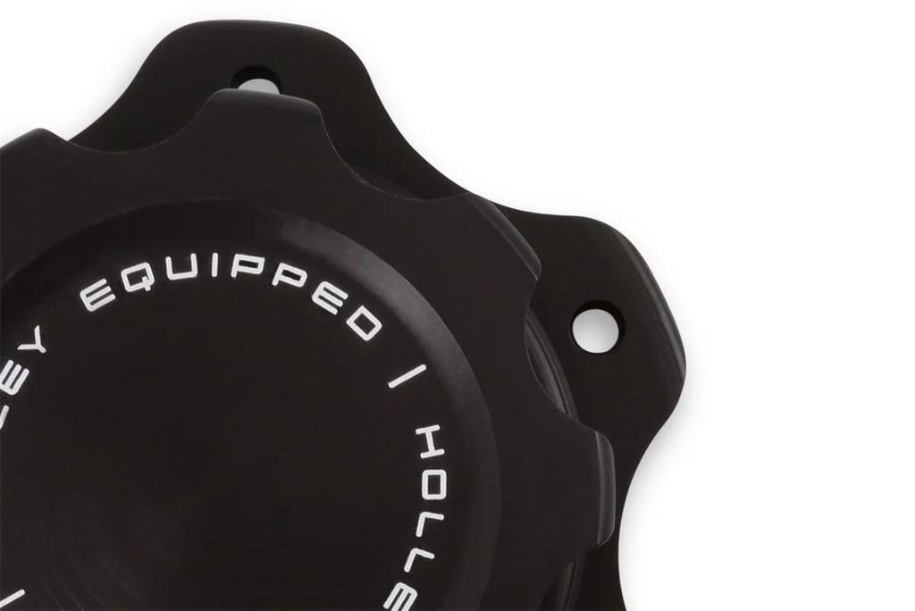 Holley Holley Equipped Billet Fuel Cell Cap 241-226 - Back View