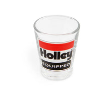 Load image into Gallery viewer, Holley Holley Equipped Logo 2oz. shot glass (Sold Individually) 36-487 - Side View