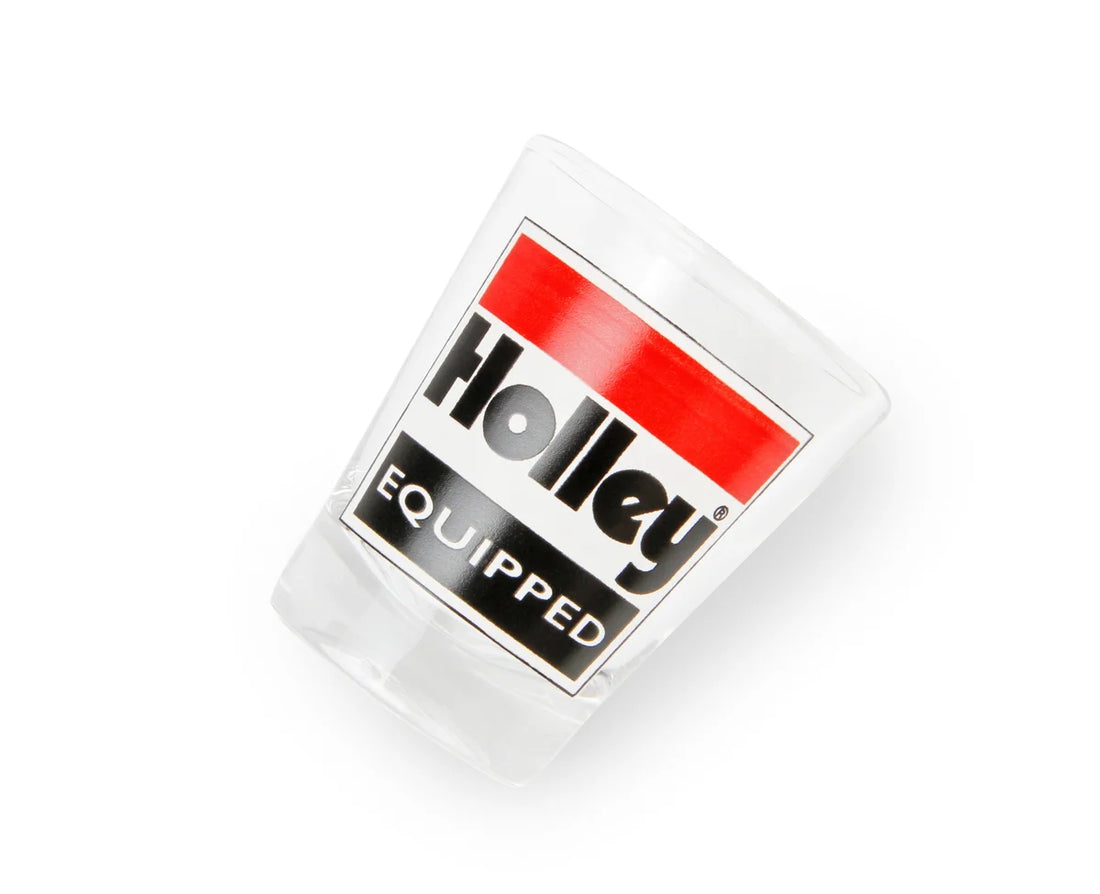 Holley Holley Equipped Logo 2oz. shot glass (Sold Individually) 36-487 - Installation View