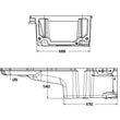 Load image into Gallery viewer, Holley Holley GM LS Swap Oil Pan - Additional Front Clearance 302-2 - Back View
