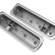 Load image into Gallery viewer, Holley Holley GM Licensed Valve Cover - Muscle Series - SBC - Center Bolt - Natural 241-290 - Back View