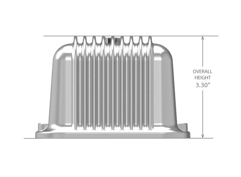 Holley Holley GM Licensed Vintage Series SBC Valve Covers 241-107 - Side View