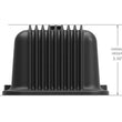 Load image into Gallery viewer, Holley Holley GM Licensed Vintage Series SBC Valve Covers Satin Black Machined Finish 241-108 - Side View