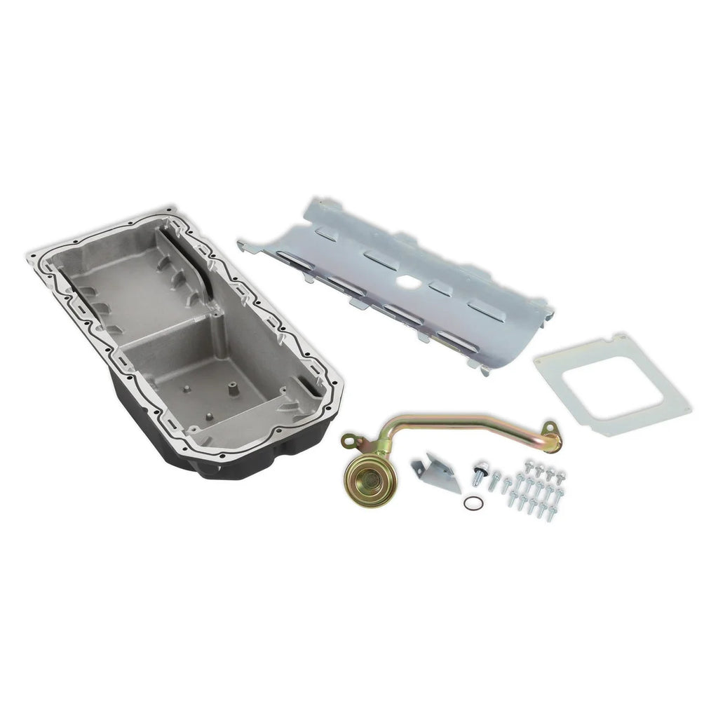 Holley Holley Gen III Hemi Swap Oil Pan - Mid-Sump - Hellcat - Black 302-64BK - Main Product View