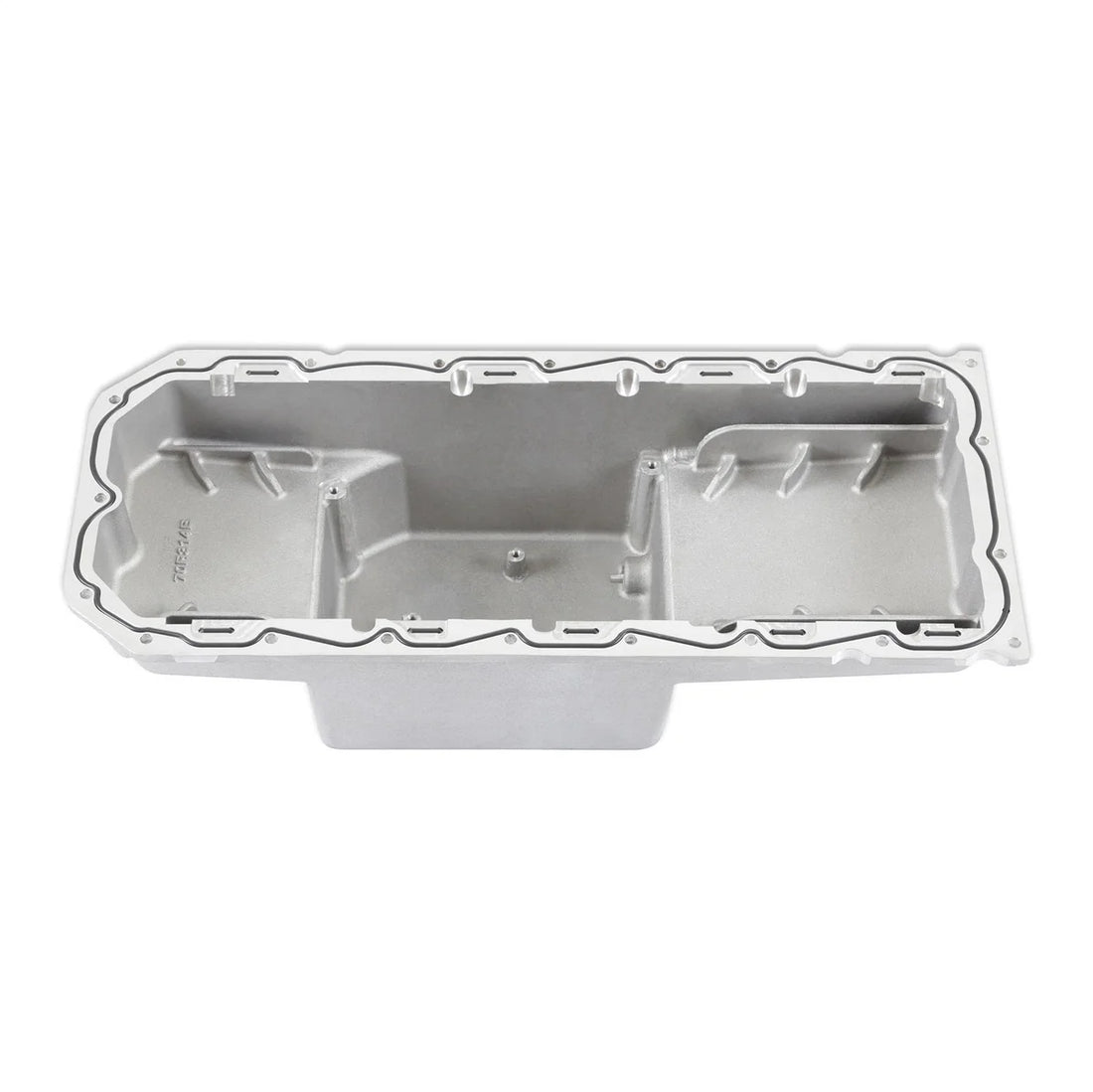 Holley Holley Gen III Hemi Swap Oil Pan - Mid-Sump - Hellcat - Natural 302-64 - Back View