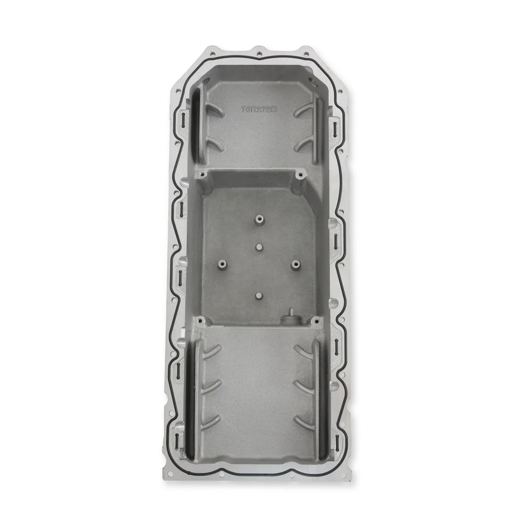 Holley Holley Gen III Hemi Swap Oil Pan - Mid-Sump Non-VVT - Black 302-60BK - Side View