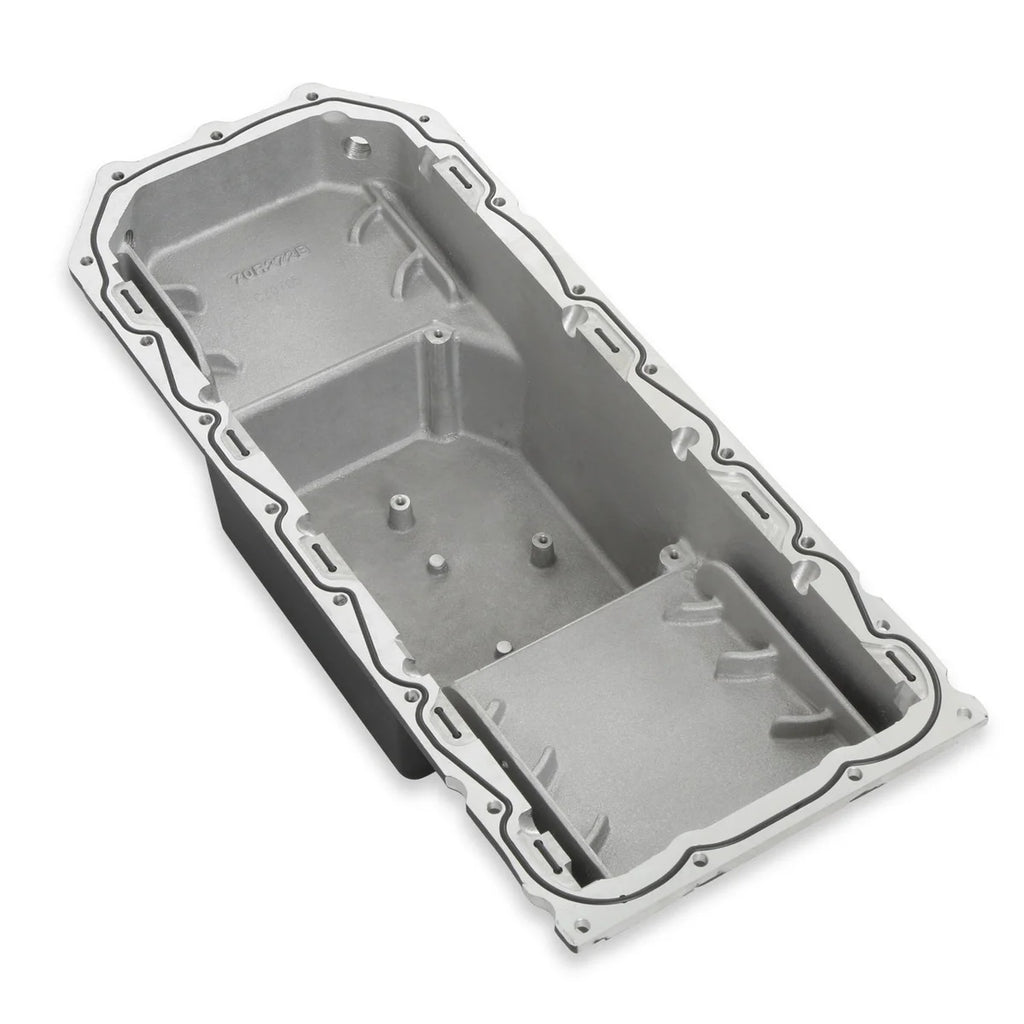 Holley Holley Gen III Hemi Swap Oil Pan - Mid-Sump VVT - Black 302-61BK - Side View