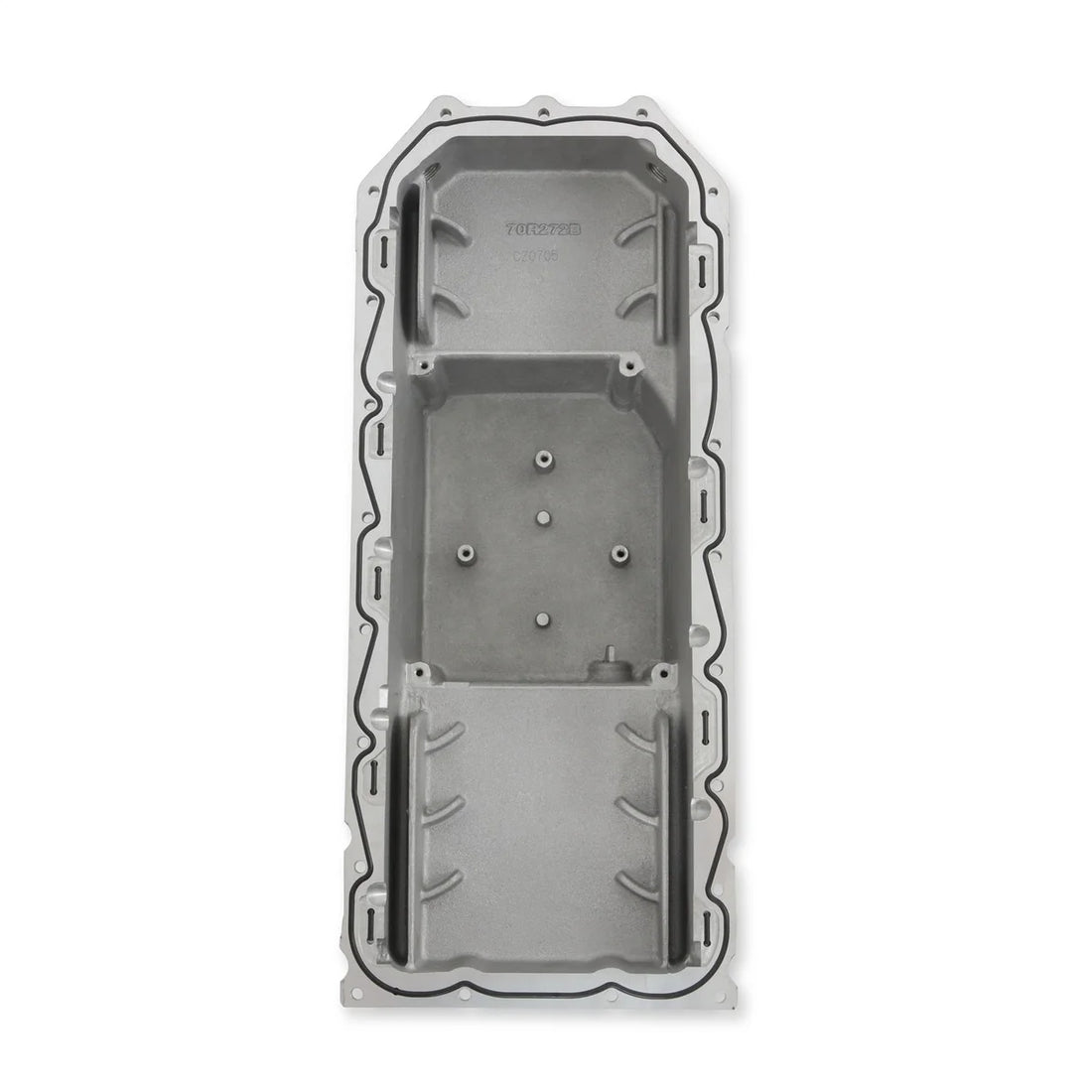 Holley Holley Gen III Hemi Swap Oil Pan - Mid-Sump VVT - Black 302-61BK - Back View