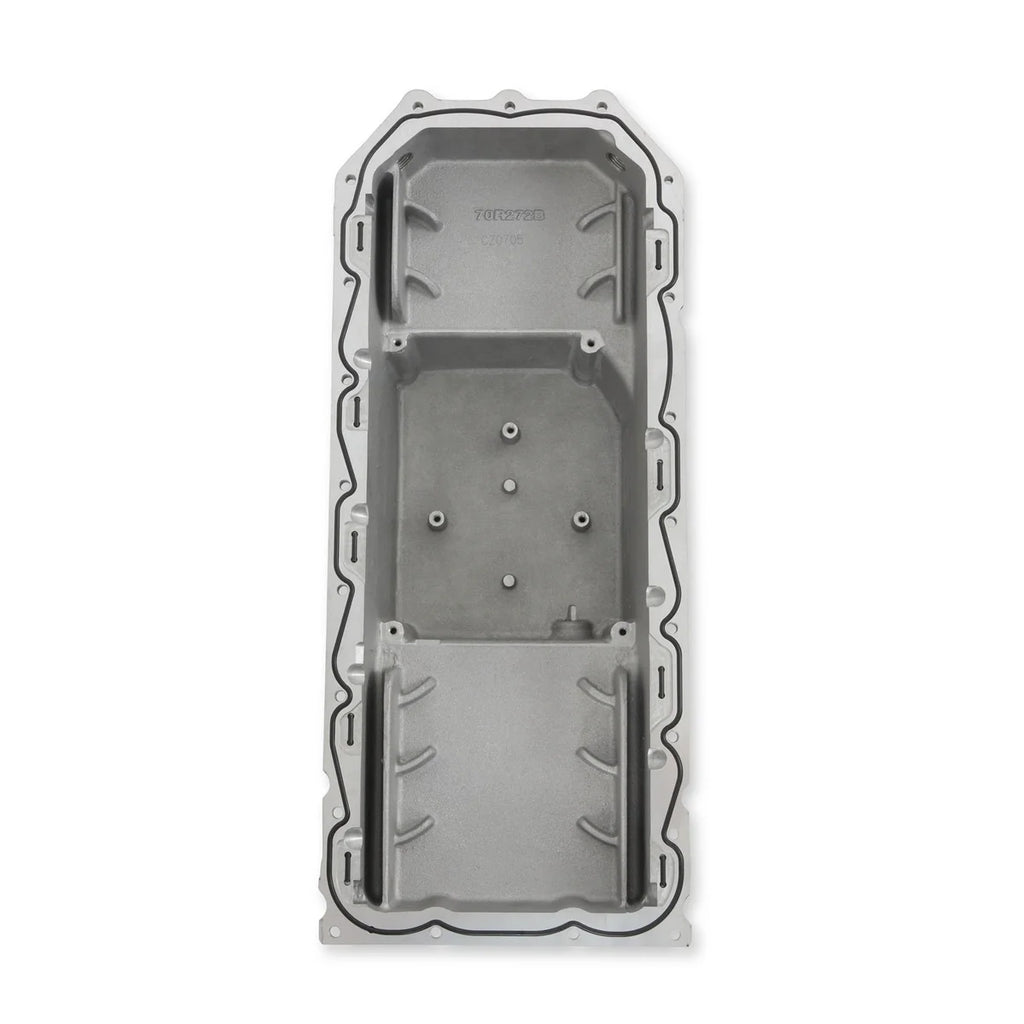 Holley Holley Gen III Hemi Swap Oil Pan - Mid-Sump VVT - Black 302-61BK - Back View