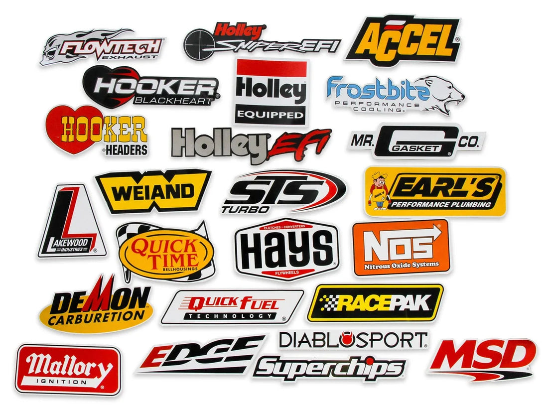 Holley Holley "Go Fast" 24 Vinyl Decal Pack 36-462 - Side View