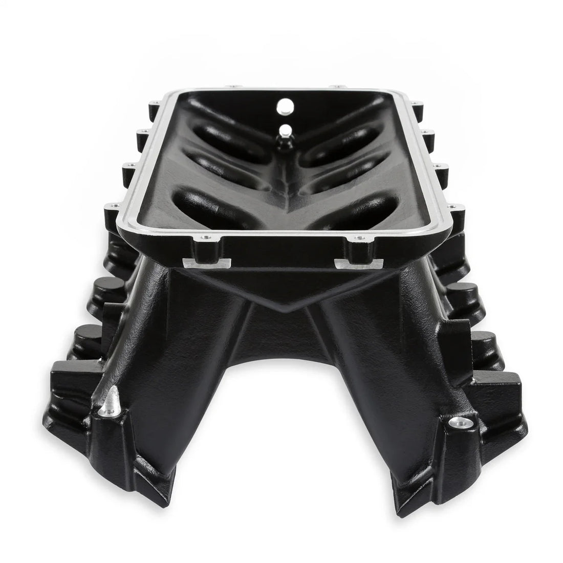 Holley Holley Hi-Ram Lower Manifold - GM LS1/LS2/LS6-Black 300-226BK - Side View