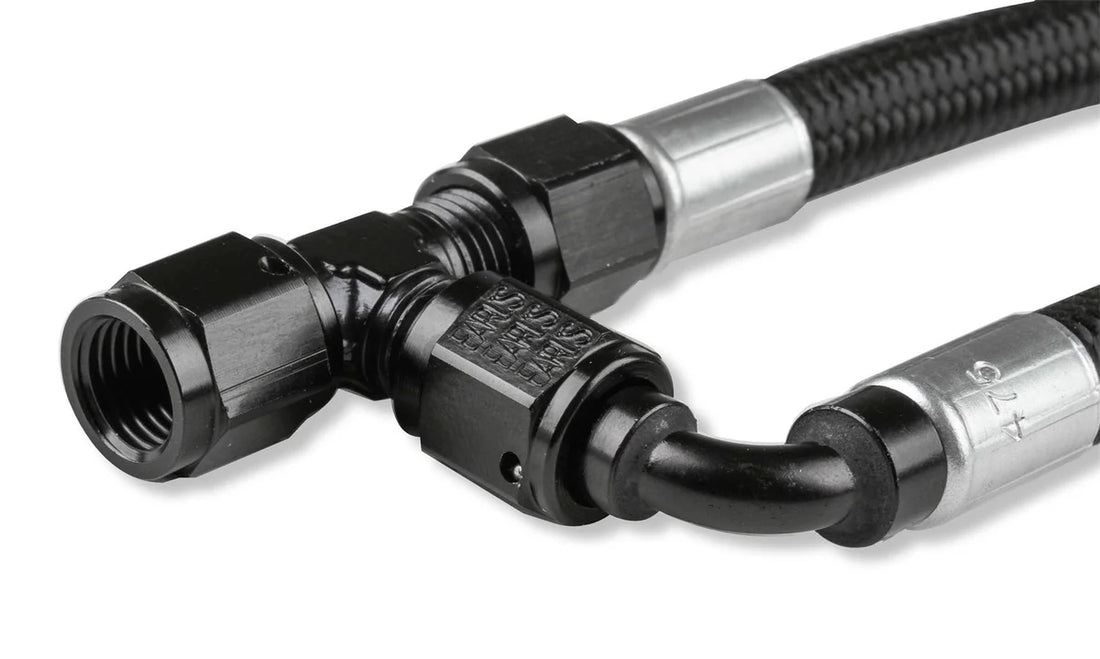 Holley Holley LS Steam Tube Kit w/ Black Pro-Lite 350 Hose 26-553 - Back View