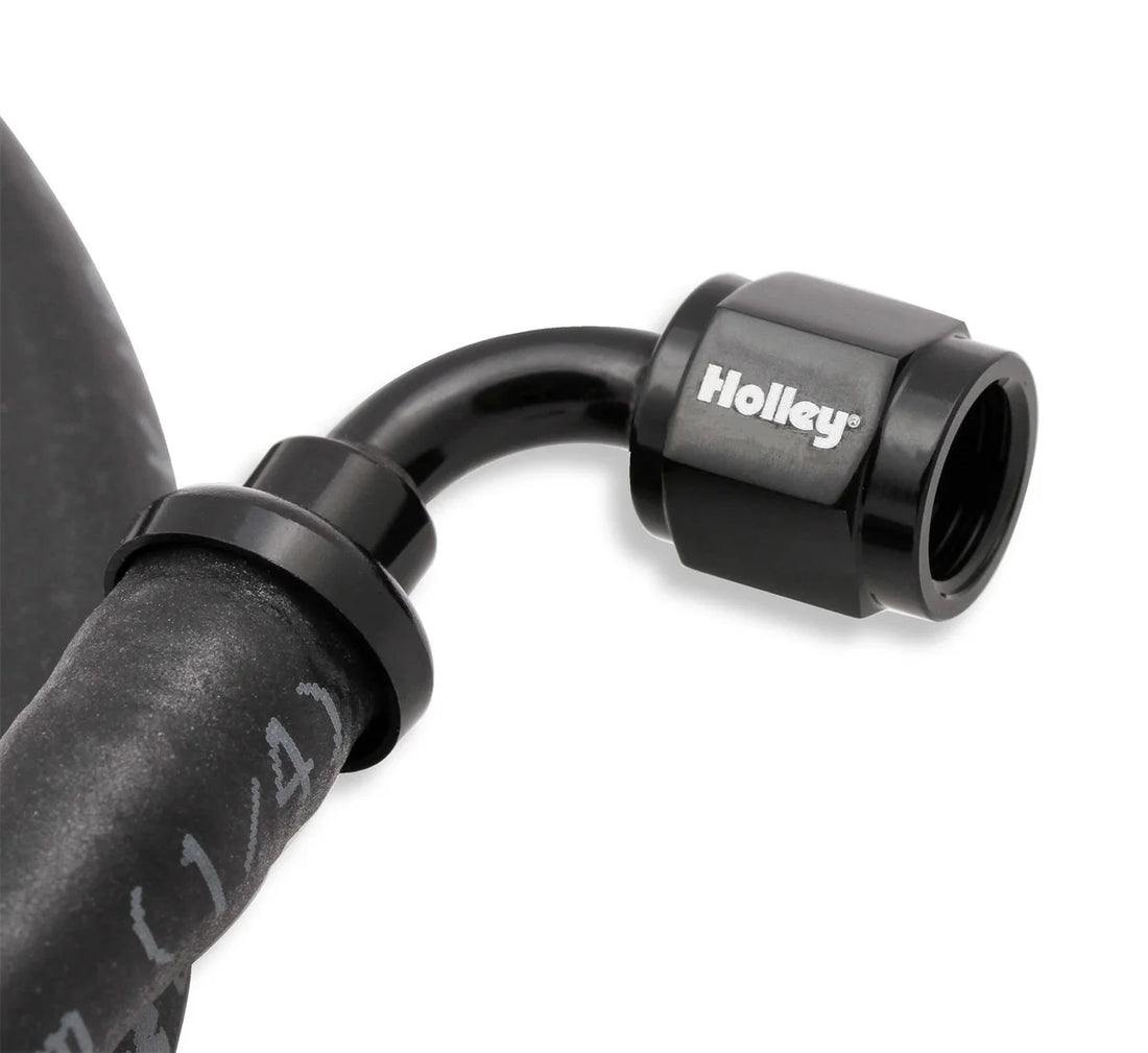 Holley Holley LS Steam Tube Kit w/ Black Push-On Hose 26-552 - Back View