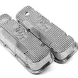 Load image into Gallery viewer, Holley Holley M/T Valve Covers - Vintage Style - Finned - BBC - Polished 241-84 - Main Product View