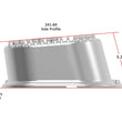 Load image into Gallery viewer, Holley Holley M/T Valve Covers - Vintage Style - Finned - BBC - Polished 241-84 - Side View