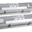 Load image into Gallery viewer, Holley Holley M/T Valve Covers - Vintage Style - Finned - SBC - Polished 241-82 - Main Product View