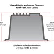 Load image into Gallery viewer, Holley Holley M/T Valve Covers - Vintage Style - Finned - SBC - Satin Black 241-83 - Side View