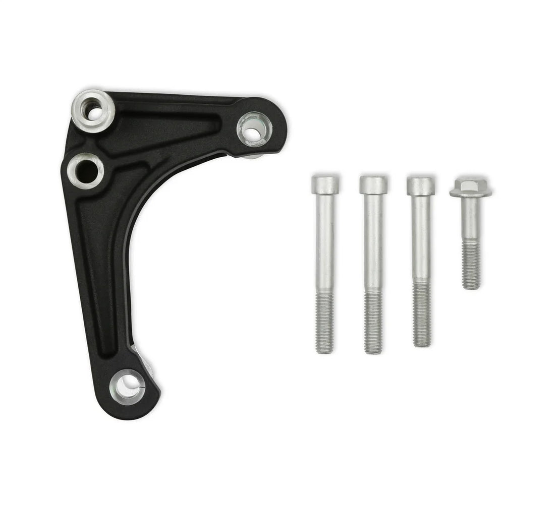Holley Holley Mid LSA Accessory Drive Bracket Kit - Alternator - Black 20-166BK - Side View
