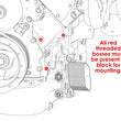 Load image into Gallery viewer, Holley Holley Mid LSA Accessory Drive Bracket Kit - Alternator - Natural 20-166 - Mounting View