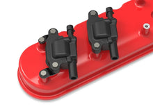 Load image into Gallery viewer, Holley Holley Offset Coil bracket - Holley Valve Covers - GM LS - Black 561-132 - Side View
