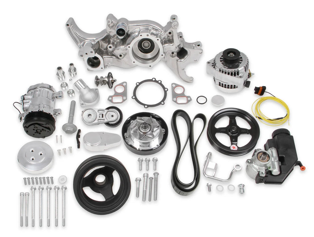 Holley Holley Polished Mid-Mount Complete Accessory System 20-185P - Main Product View