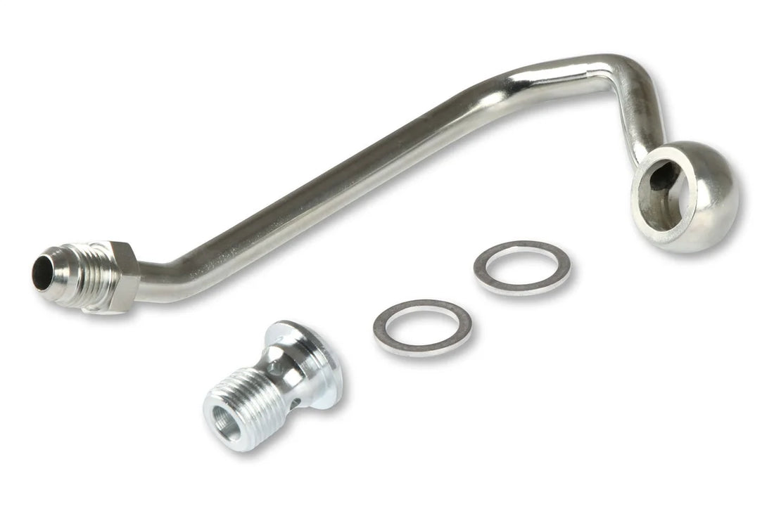 Holley Holley Power Steering Hardline for Saginaw Type II Pumps 198-205 - Back View