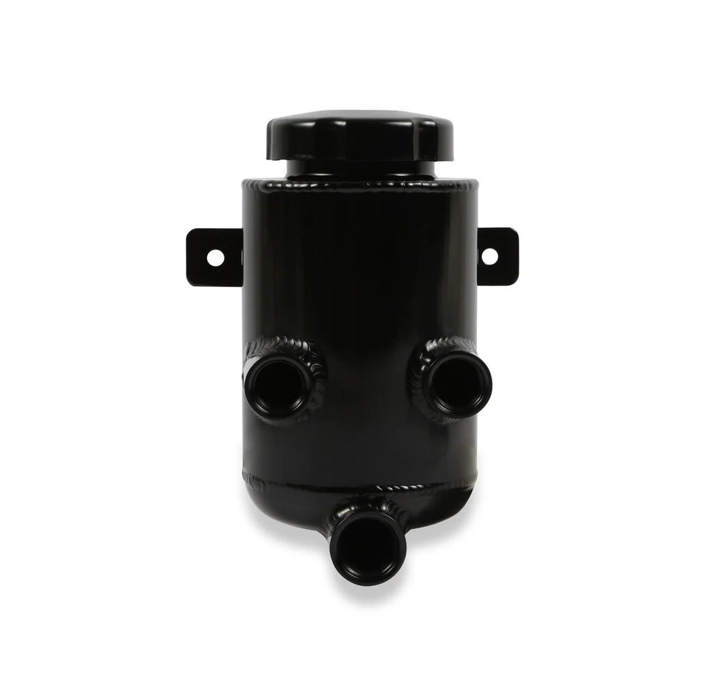 Holley Holley Power Steering Remote Reservoir - Black Aluminum with Bracket 198-212 - Main Product View