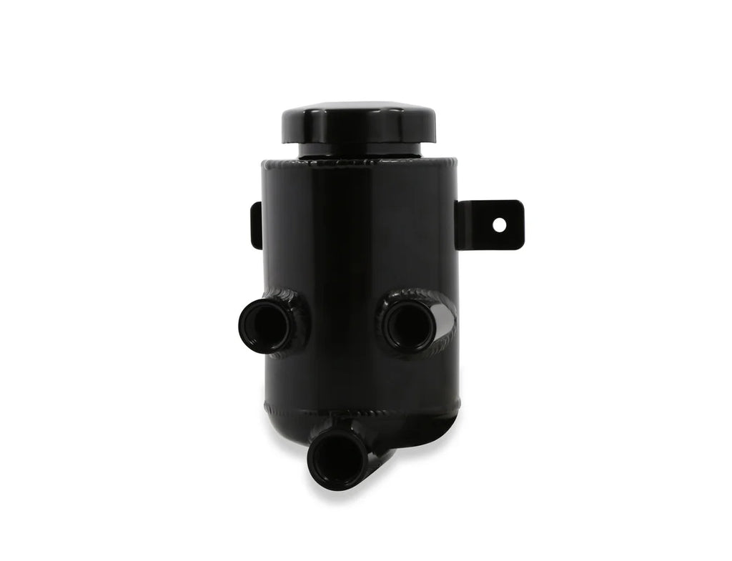 Holley Holley Power Steering Remote Reservoir - Black Aluminum with Bracket 198-212 - Side View