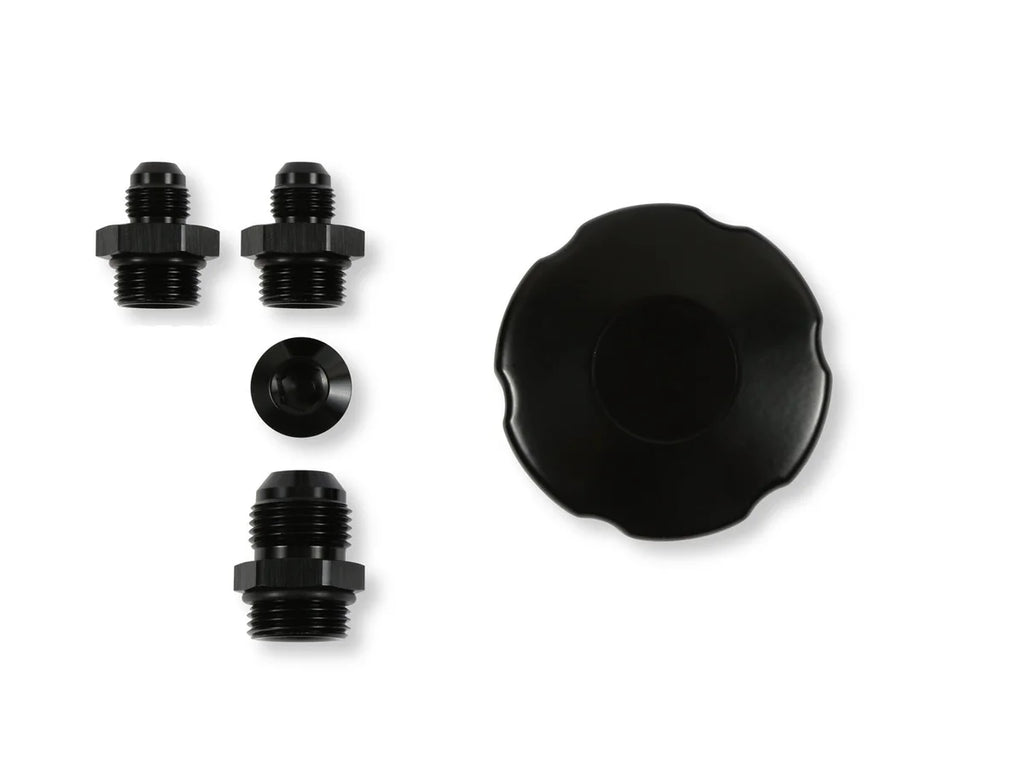 Holley Holley Power Steering Remote Reservoir - Black Aluminum with Bracket 198-212 - Additional View 7