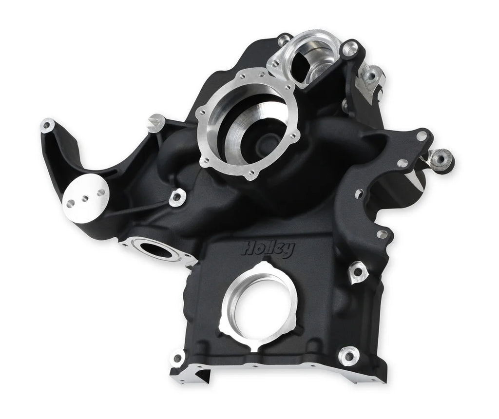 Holley Holley Premium Black Mid-Mount Complete Accessory System 20-292BK - Back View