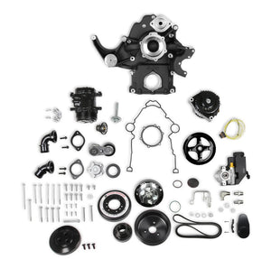 Holley Holley Premium Black Mid-Mount Complete Accessory System 20-293BK - Main Product View