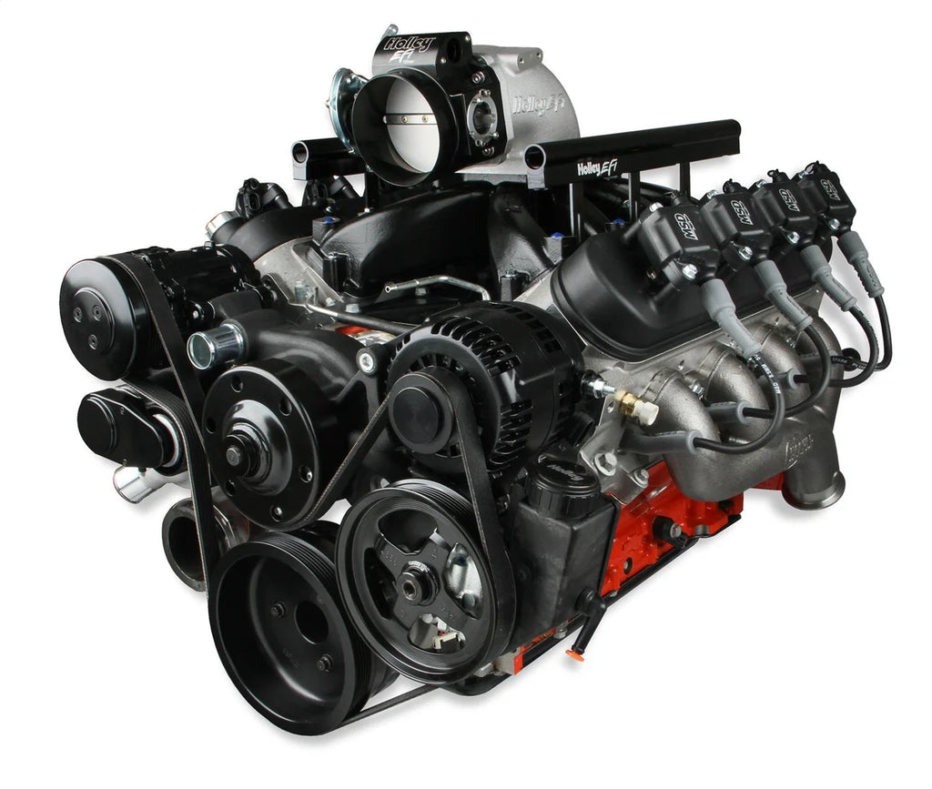 Holley Holley Premium Black Mid-Mount LS7 Complete Accessory System - Dry Sump 20-190BK - Mounting View